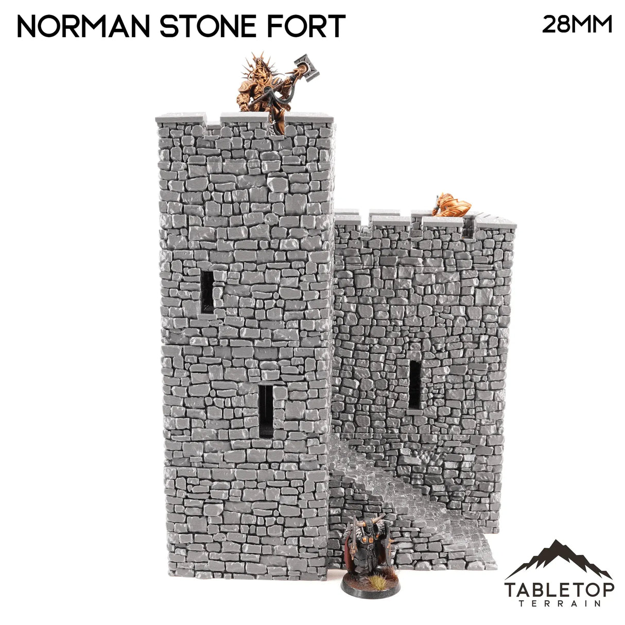 Tabletop Terrain Building Norman Stone Fort - Country & King - Fantasy Historical Building