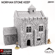 Tabletop Terrain Building Norman Stone Keep - Country & King - Fantasy Historical Building