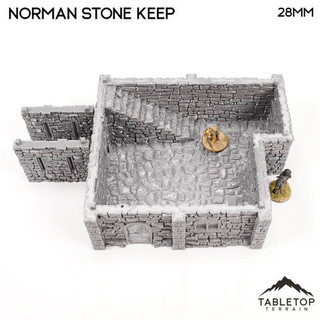 Tabletop Terrain Building Norman Stone Keep - Country & King - Fantasy Historical Building