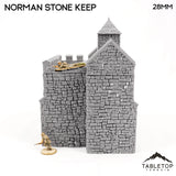 Tabletop Terrain Building Norman Stone Keep - Country & King - Fantasy Historical Building