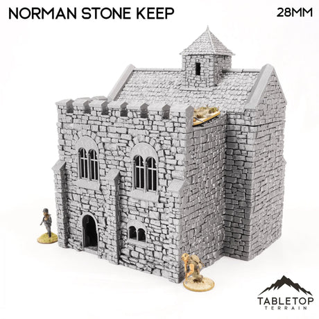 Tabletop Terrain Building Norman Stone Keep - Country & King - Fantasy Historical Building