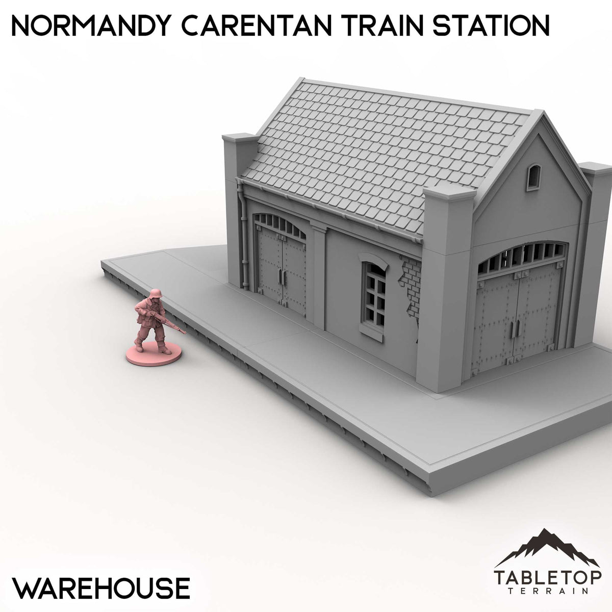 Tabletop Terrain Building Normandy Carentan Train Station
