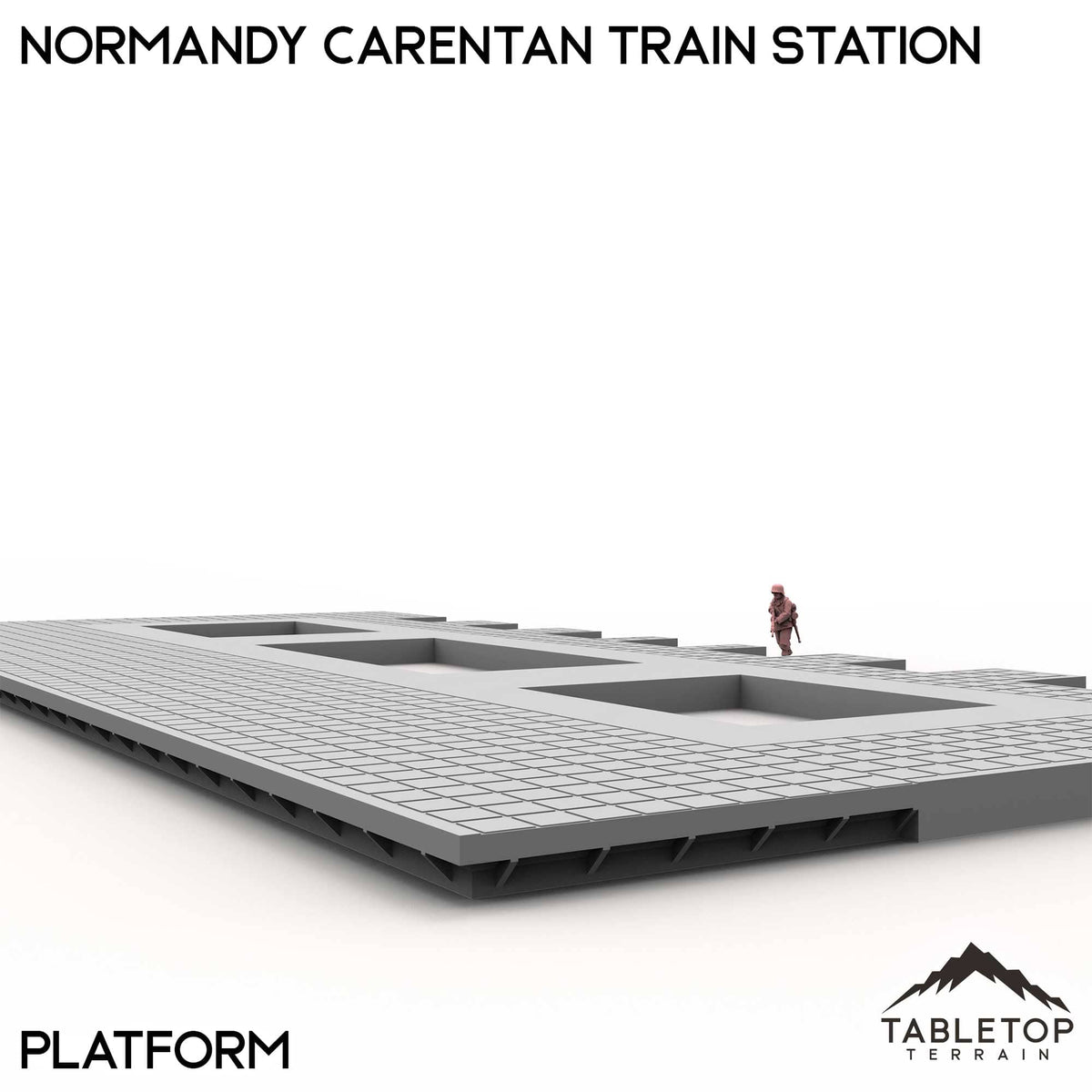 Tabletop Terrain Building Normandy Carentan Train Station