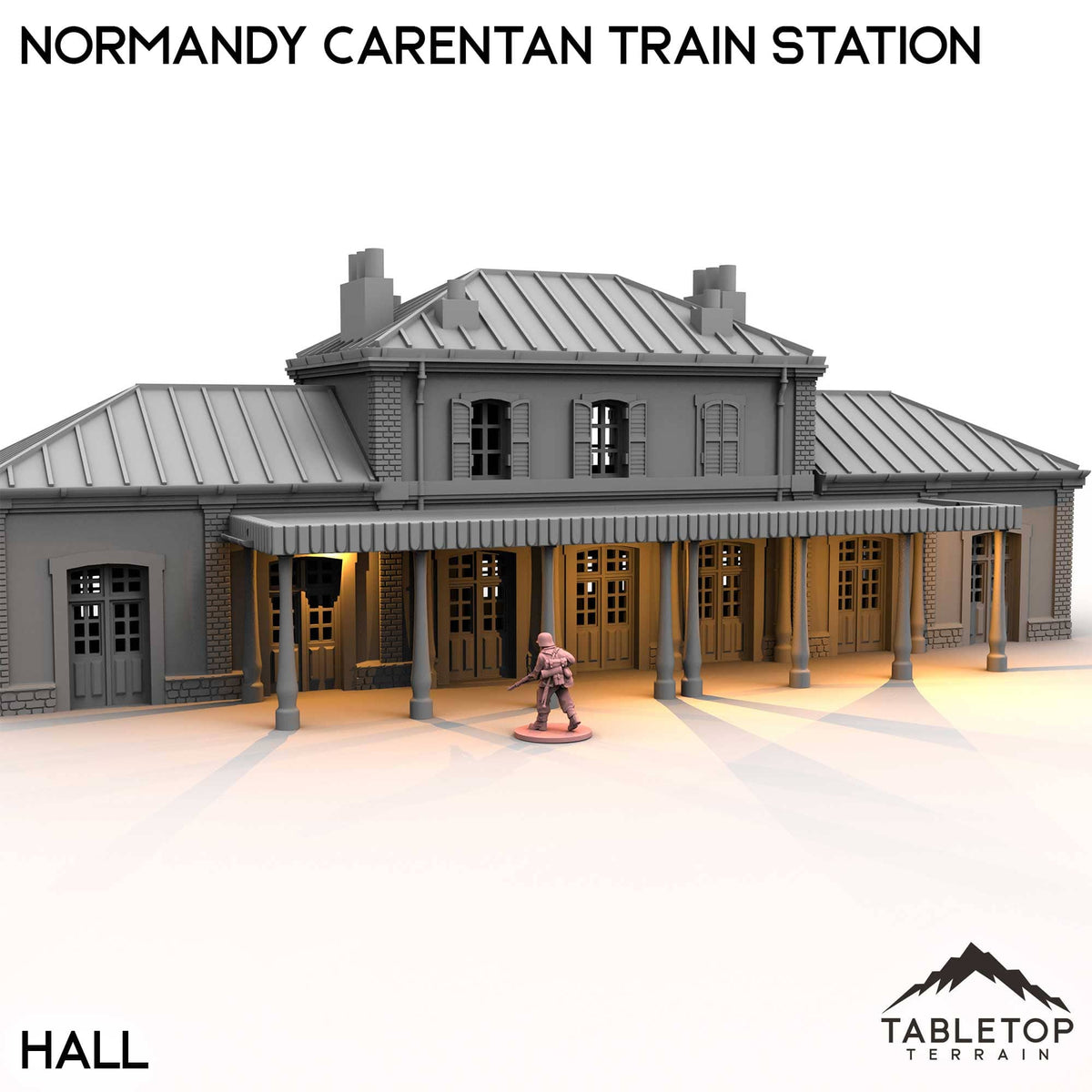 Tabletop Terrain Building Normandy Carentan Train Station