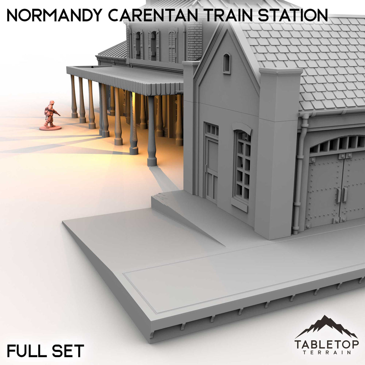 Tabletop Terrain Building Normandy Carentan Train Station