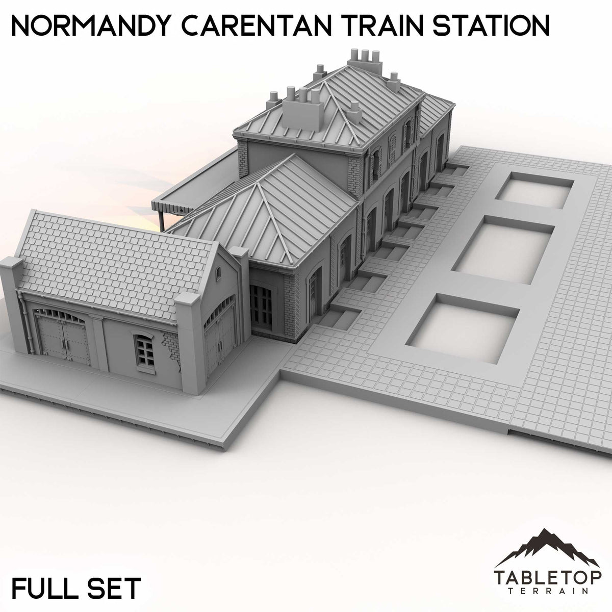 Tabletop Terrain Building Normandy Carentan Train Station