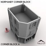 Tabletop Terrain Building Normandy Corner Block