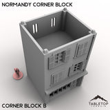 Tabletop Terrain Building Normandy Corner Block