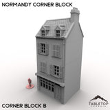 Tabletop Terrain Building Normandy Corner Block
