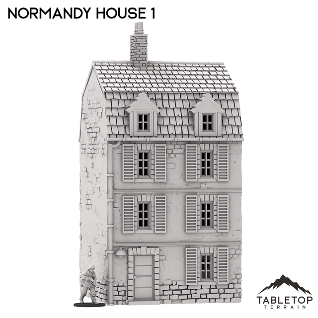 Tabletop Terrain Building Normandy House 1 - French Building