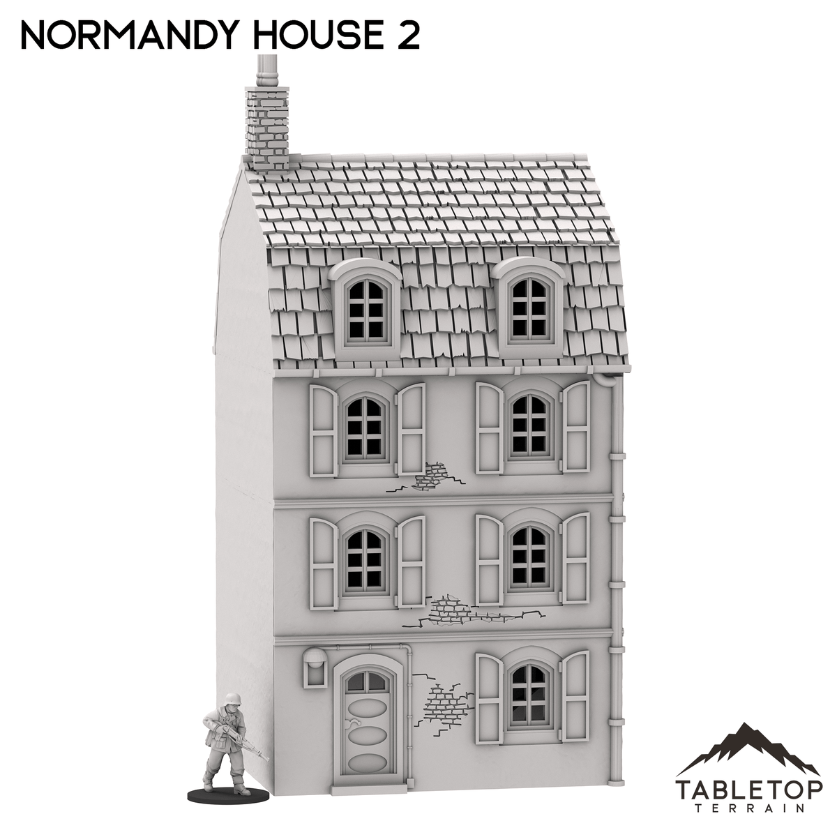 Normandy House 2 - French Building – Tabletop Terrain