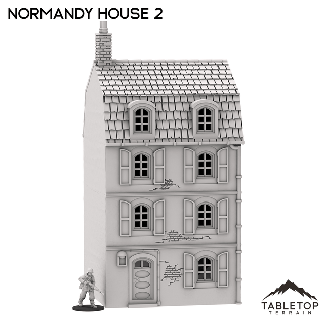 Tabletop Terrain Building Normandy House 2 - French Building