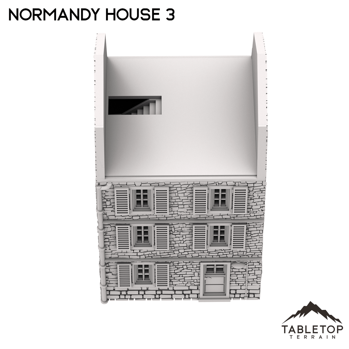 Tabletop Terrain Building Normandy House 3 - French Building