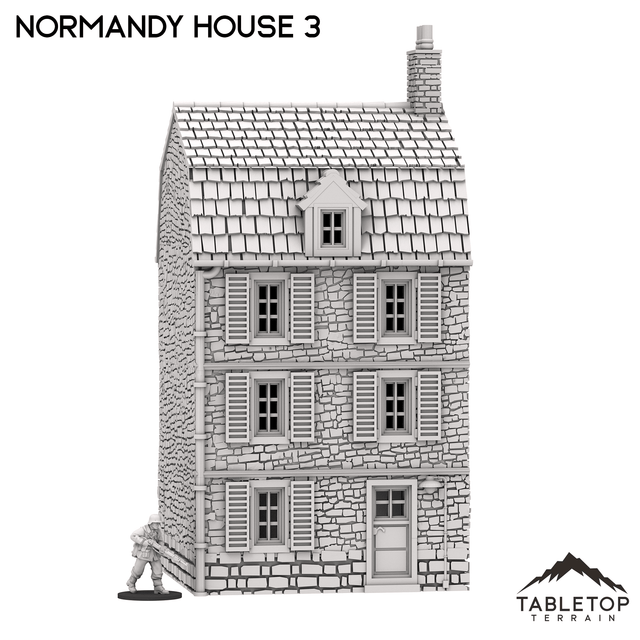 Tabletop Terrain Building Normandy House 3 - French Building