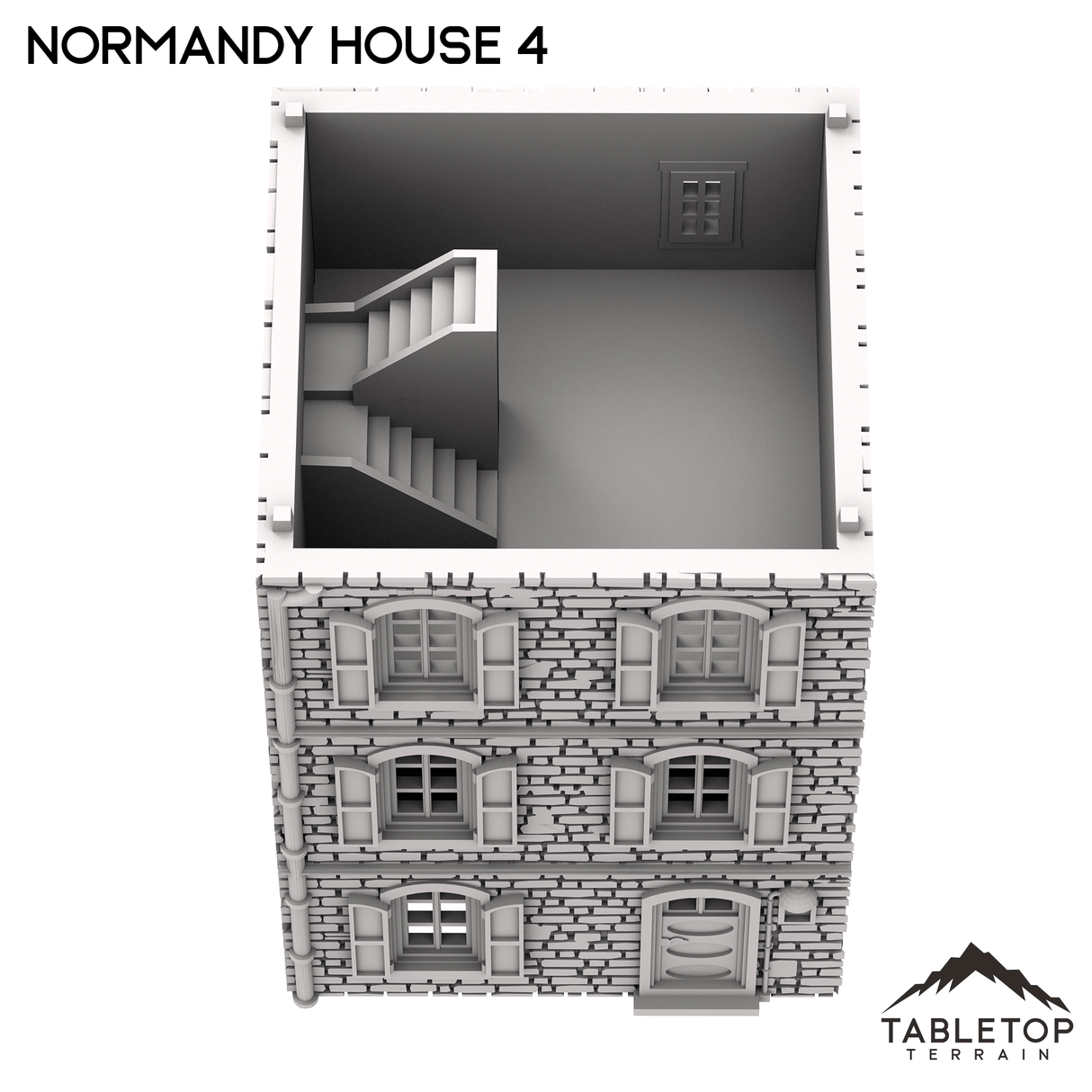 Tabletop Terrain Building Normandy House 4 - French Building