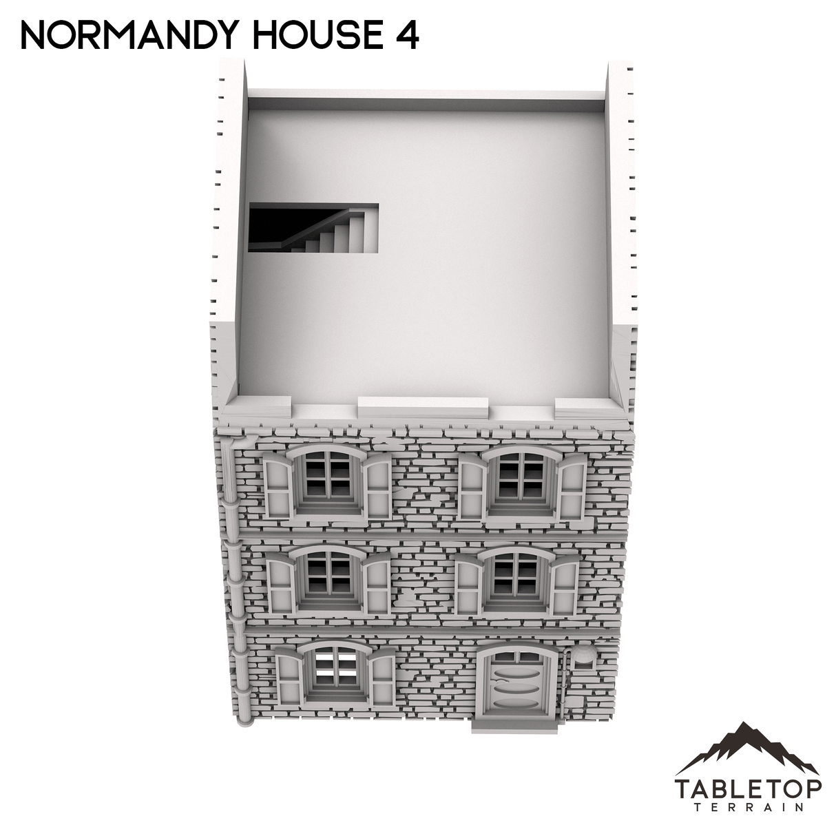 Tabletop Terrain Building Normandy House 4 - French Building