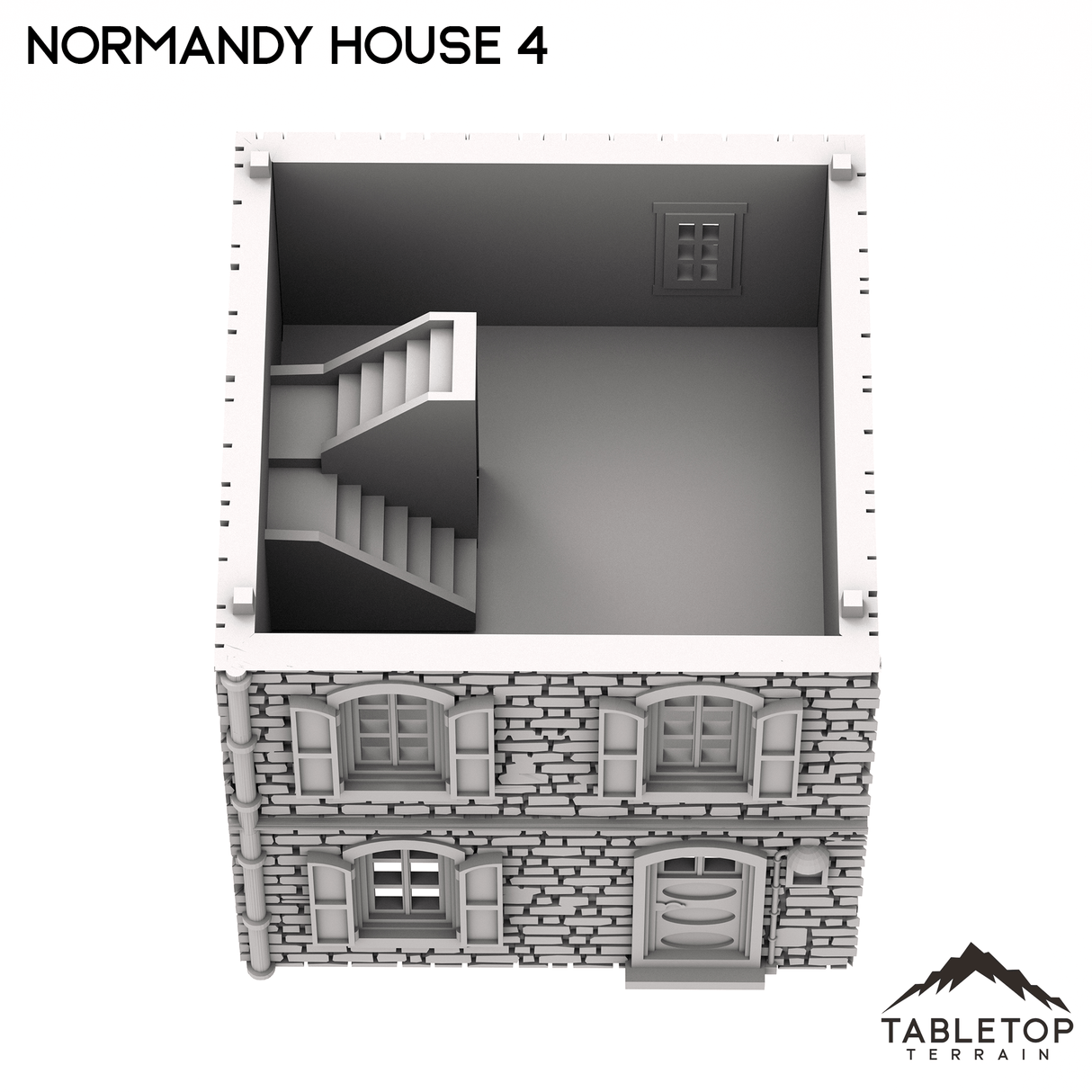 Tabletop Terrain Building Normandy House 4 - French Building