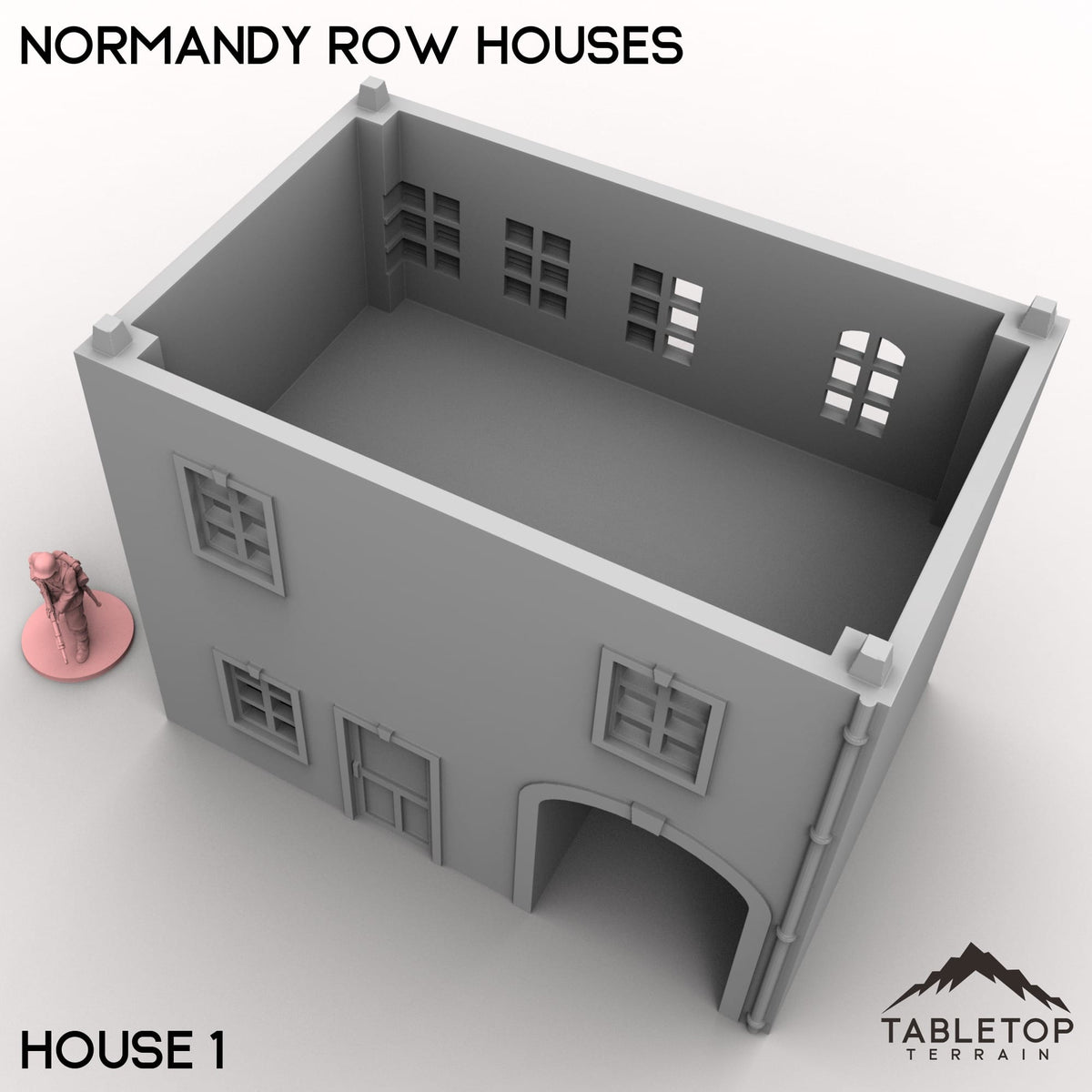 Tabletop Terrain Building Normandy Row Houses