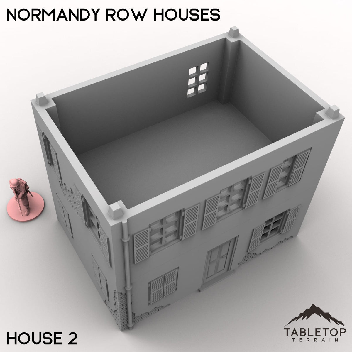 Tabletop Terrain Building Normandy Row Houses