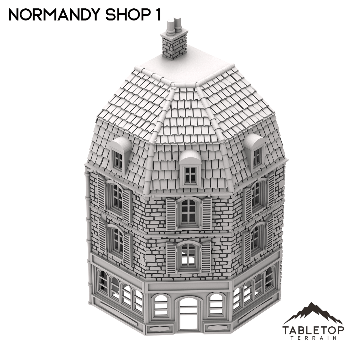 Tabletop Terrain Building Normandy Shop 1 - French Building