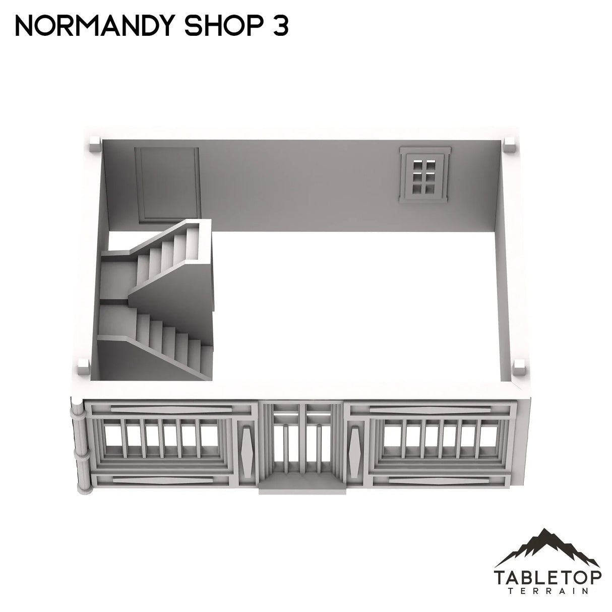 Tabletop Terrain Building Normandy Shop 3 - French Building