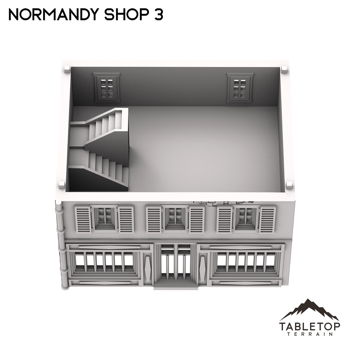 Tabletop Terrain Building Normandy Shop 3 - French Building