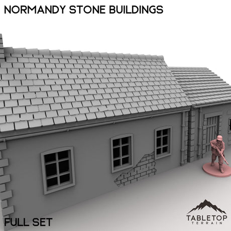 Tabletop Terrain Building Normandy Stone Buildings