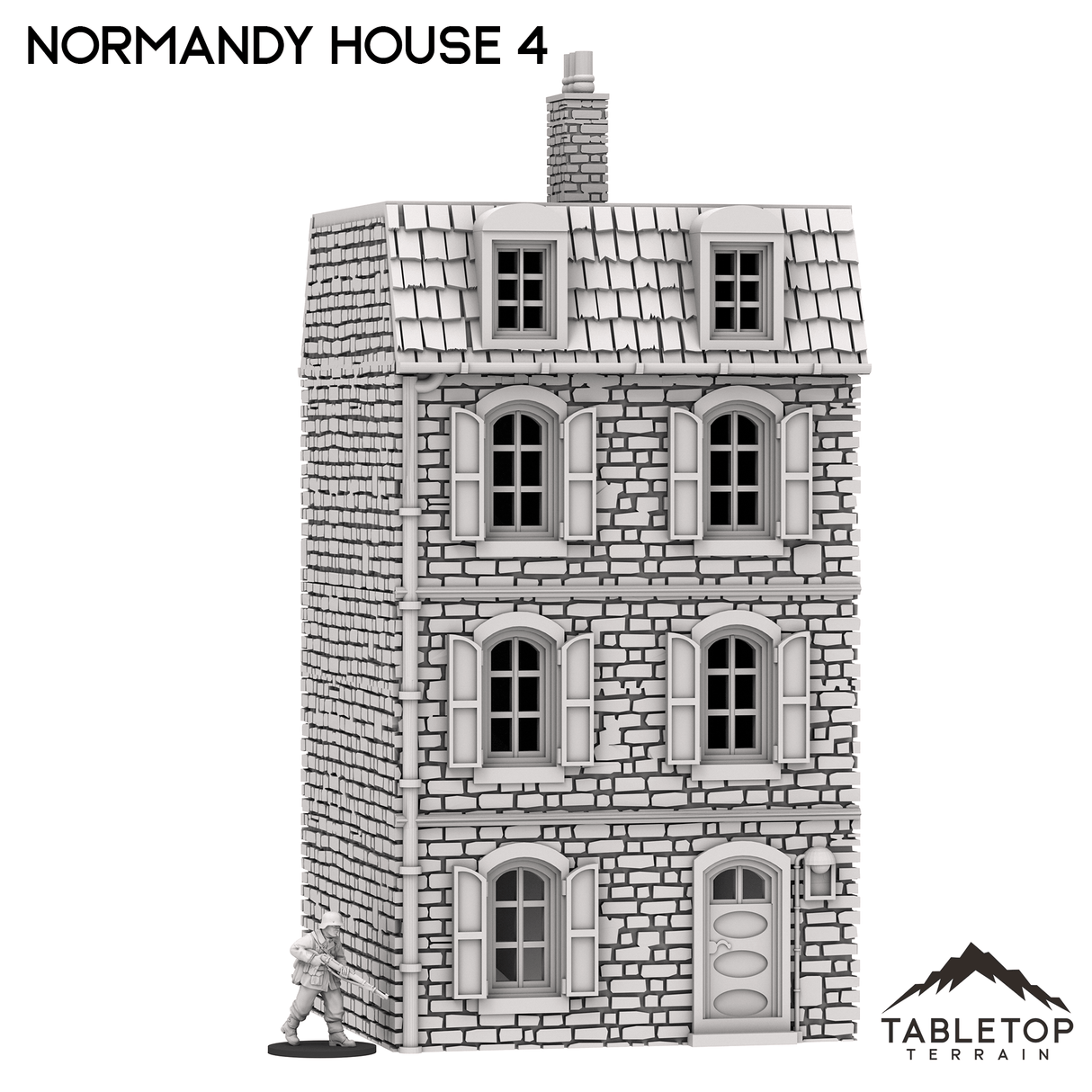 Tabletop Terrain Building Normandy Town Square Pack