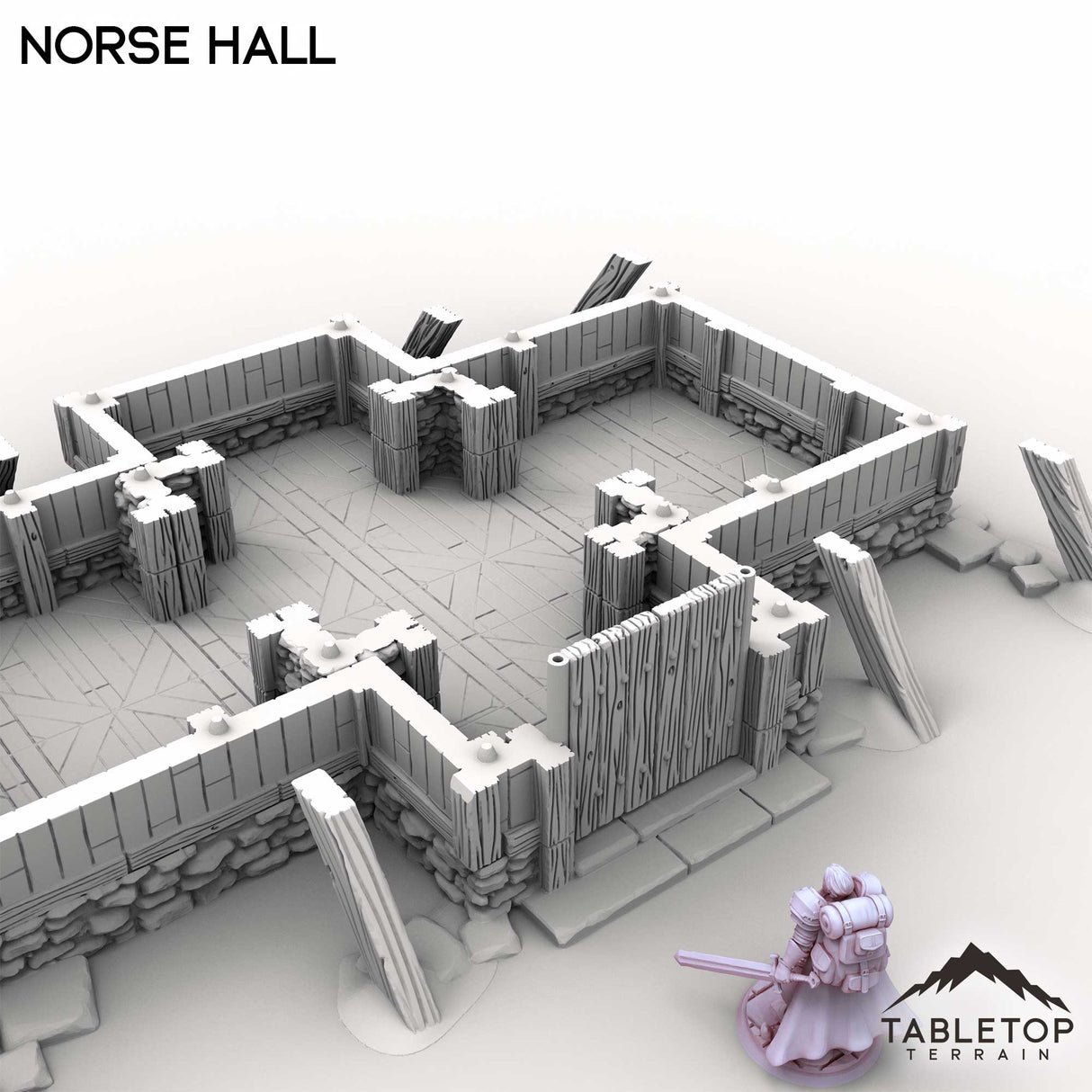 Tabletop Terrain Building Norse Hall