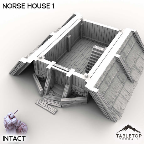 Tabletop Terrain Building Norse House 1