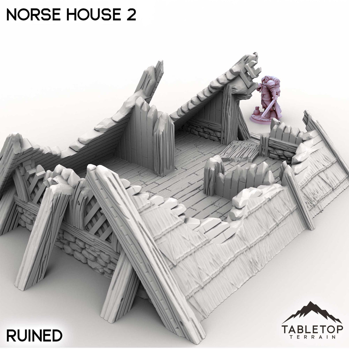 Tabletop Terrain Building Norse House 2