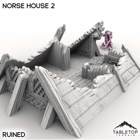 Tabletop Terrain Building Norse House 2