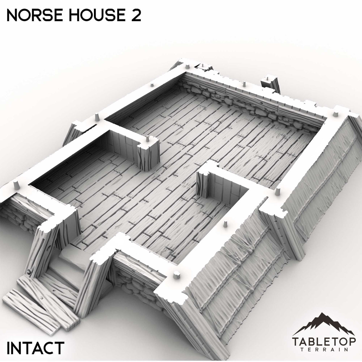 Tabletop Terrain Building Norse House 2