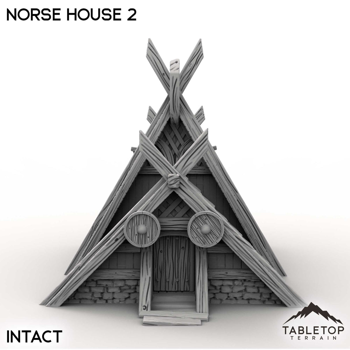 Tabletop Terrain Building Norse House 2