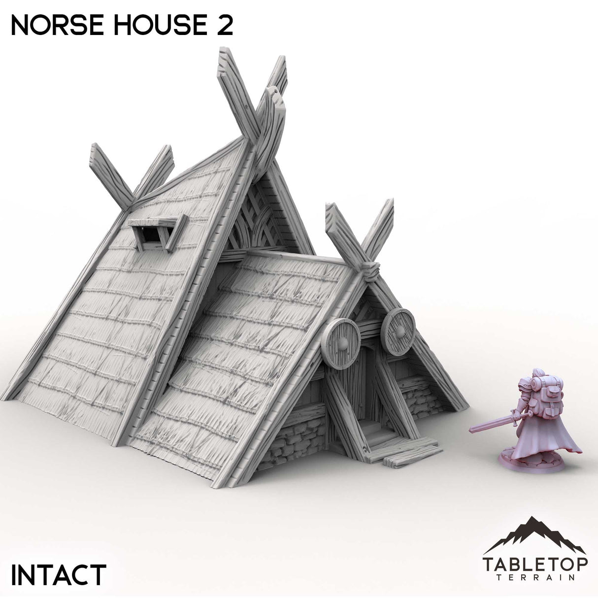 Tabletop Terrain Building Norse House 2