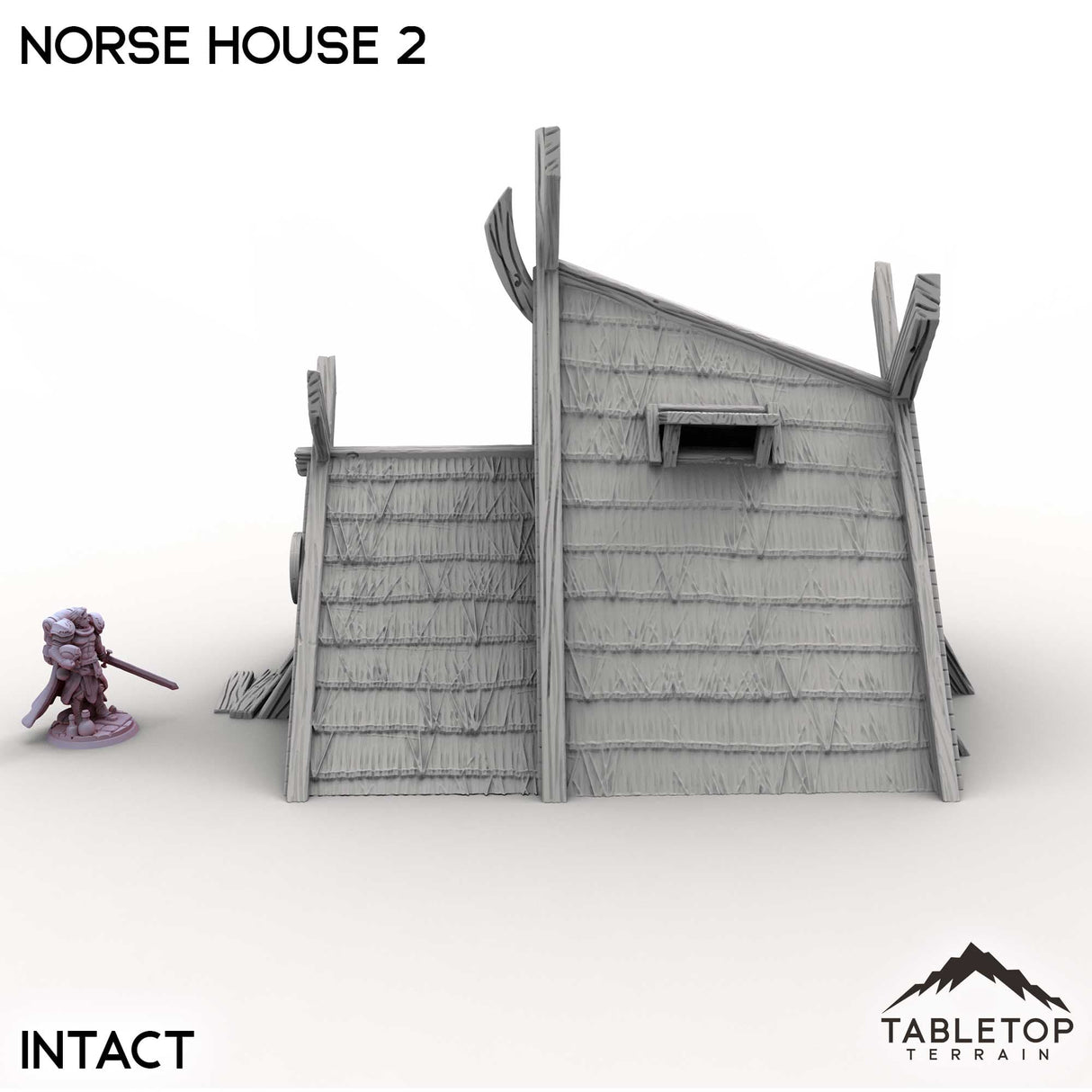 Tabletop Terrain Building Norse House 2