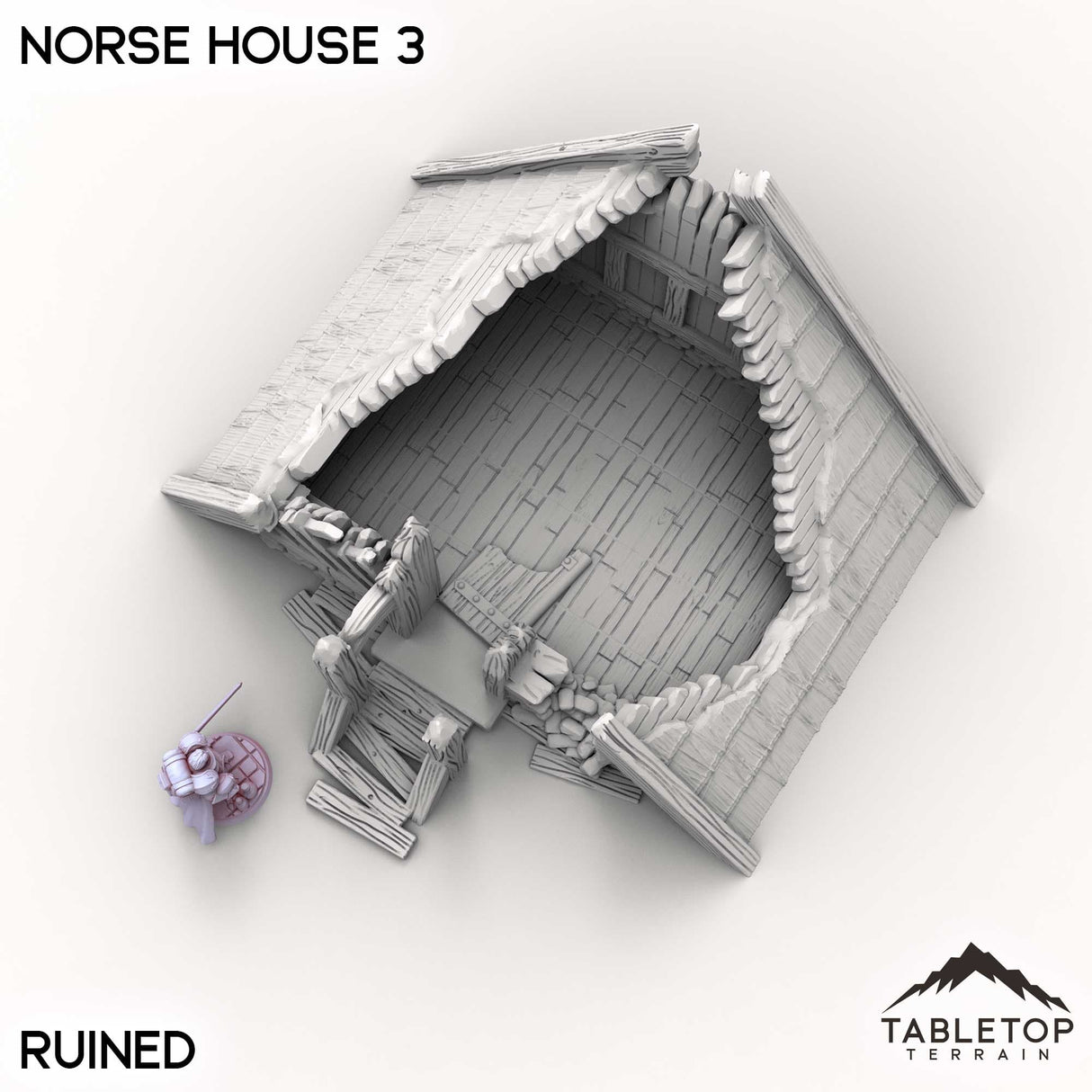 Tabletop Terrain Building Norse House 3