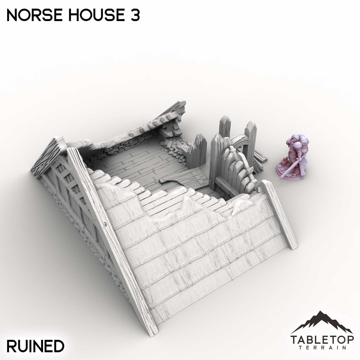 Tabletop Terrain Building Norse House 3
