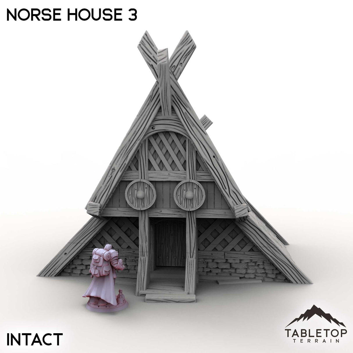 Tabletop Terrain Building Norse House 3