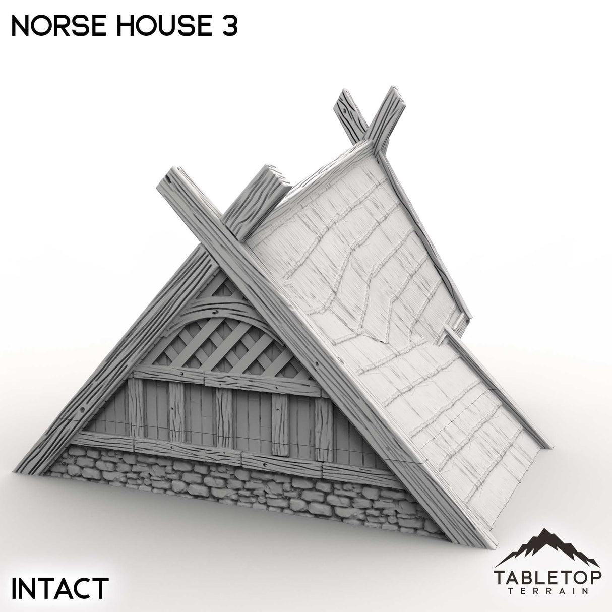Tabletop Terrain Building Norse House 3