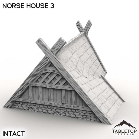 Tabletop Terrain Building Norse House 3