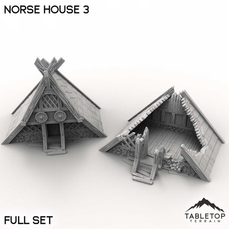Tabletop Terrain Building Norse House 3