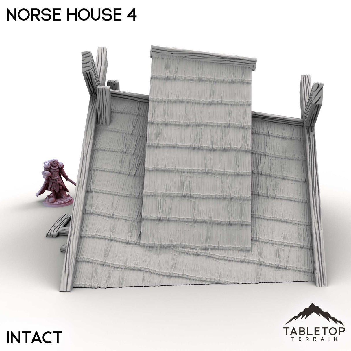 Tabletop Terrain Building Norse House 4
