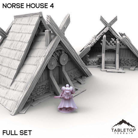 Tabletop Terrain Building Norse House 4