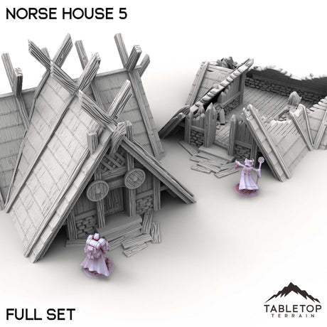 Tabletop Terrain Building Norse House 5