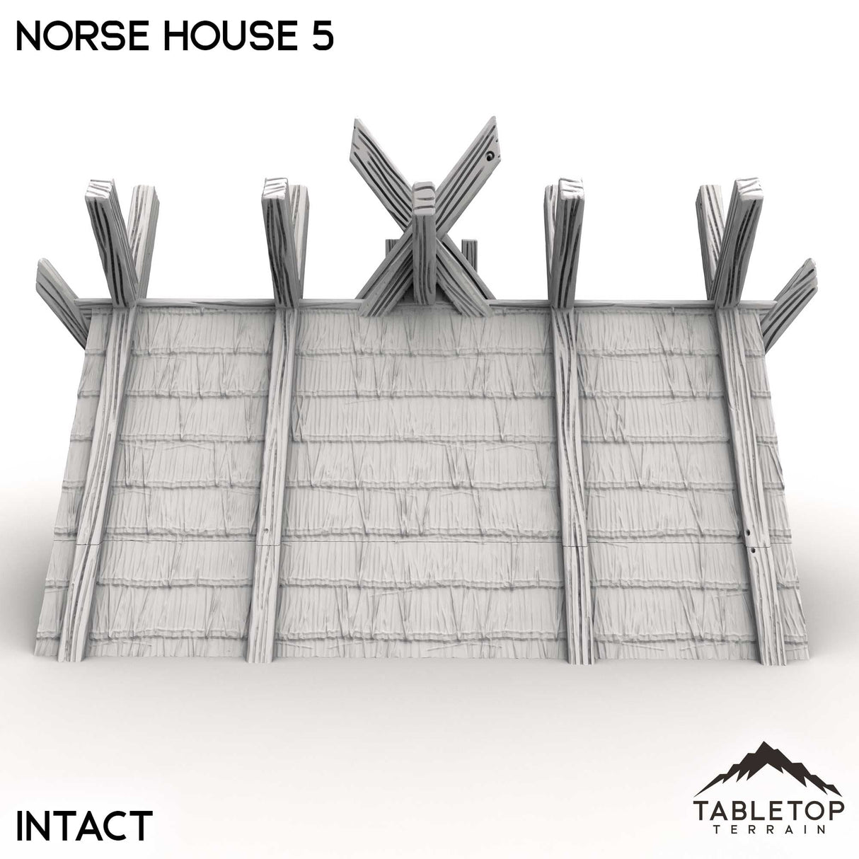 Tabletop Terrain Building Norse House 5