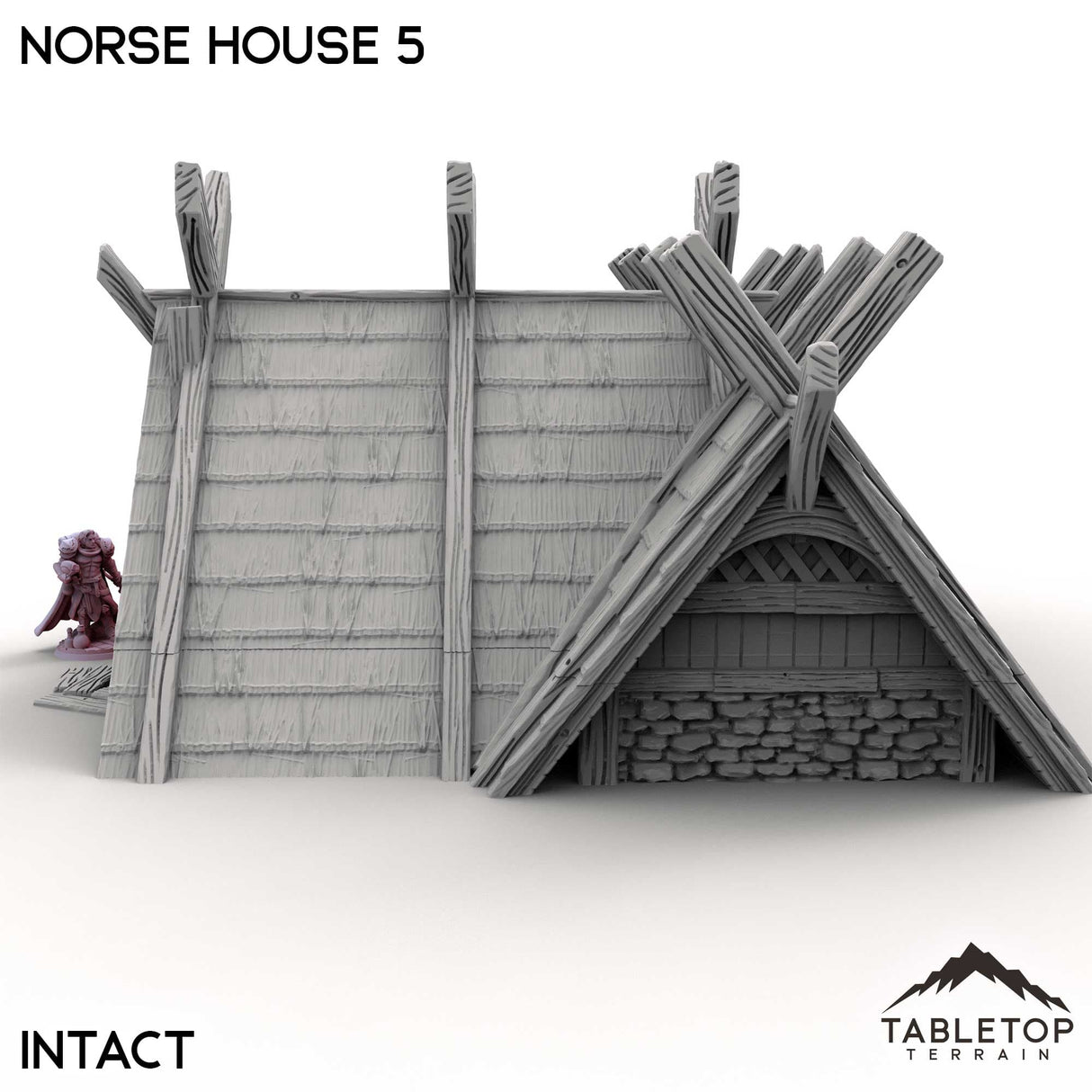 Tabletop Terrain Building Norse House 5
