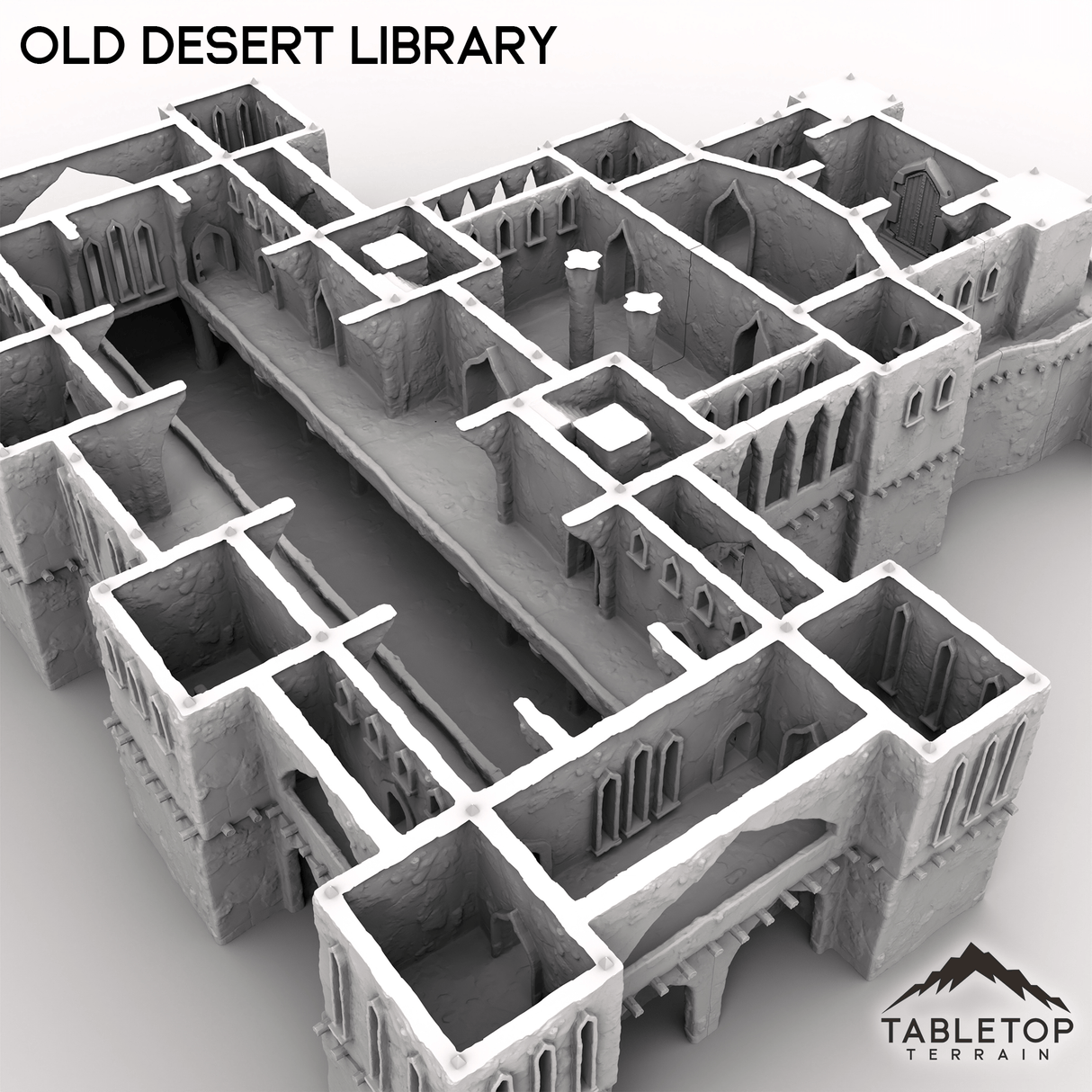 Tabletop Terrain Building Old Desert Library