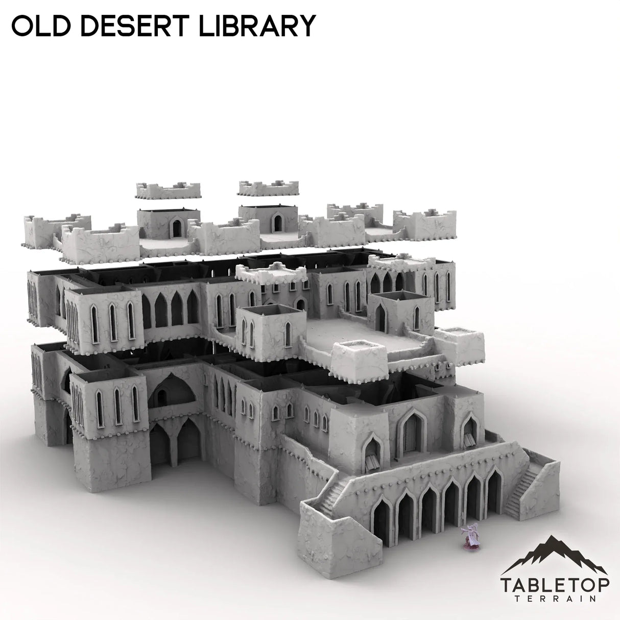 Tabletop Terrain Building Old Desert Library