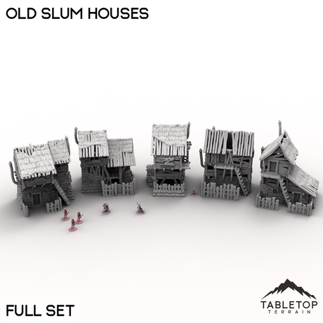 Tabletop Terrain Building Old Slum Houses